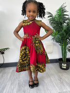 Raina girls Ankara dress