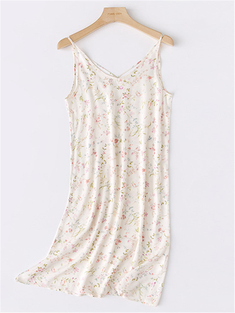 Cami-jurk met print en gekruiste rug