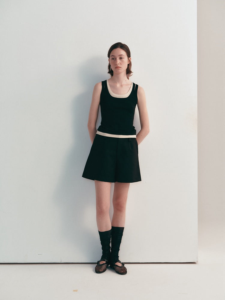 Casual mouwloze tanktop in Koreaanse stijl
