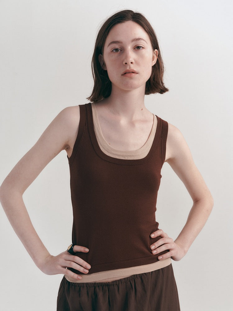 Casual mouwloze tanktop in Koreaanse stijl