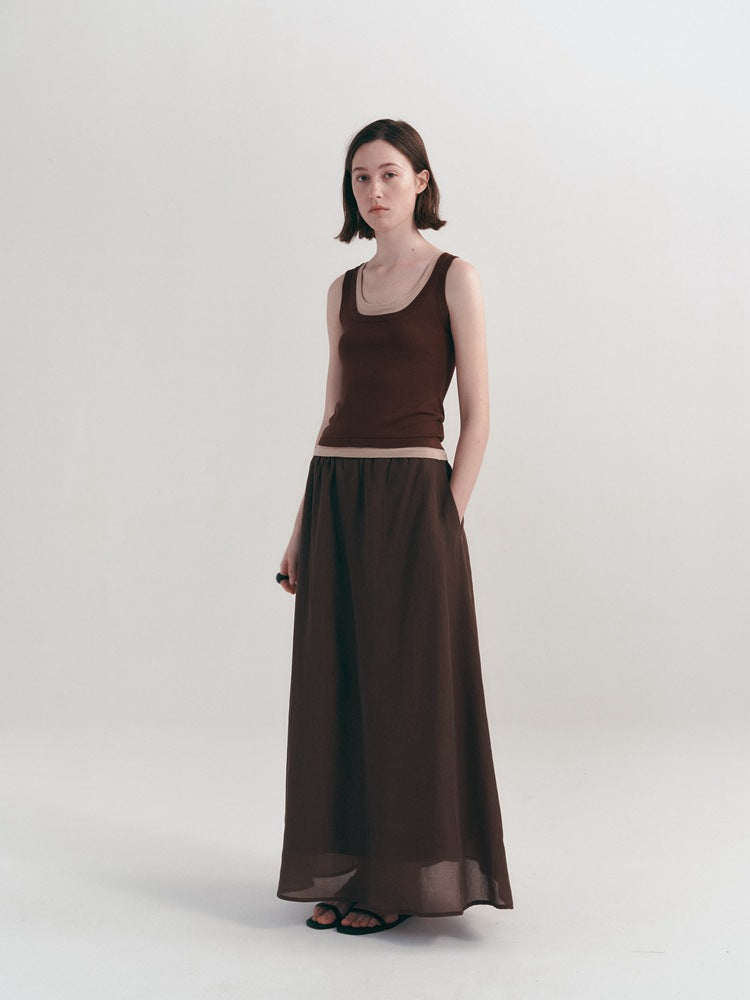 Casual mouwloze tanktop in Koreaanse stijl