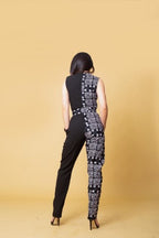 Mimi Ankara Jumpsuit| Black and African Print