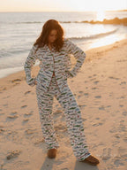 Pyjamaset in Ocean Style met haaienmotief