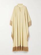 Mevrouw Ross Kaftan van gerafeld crêpe