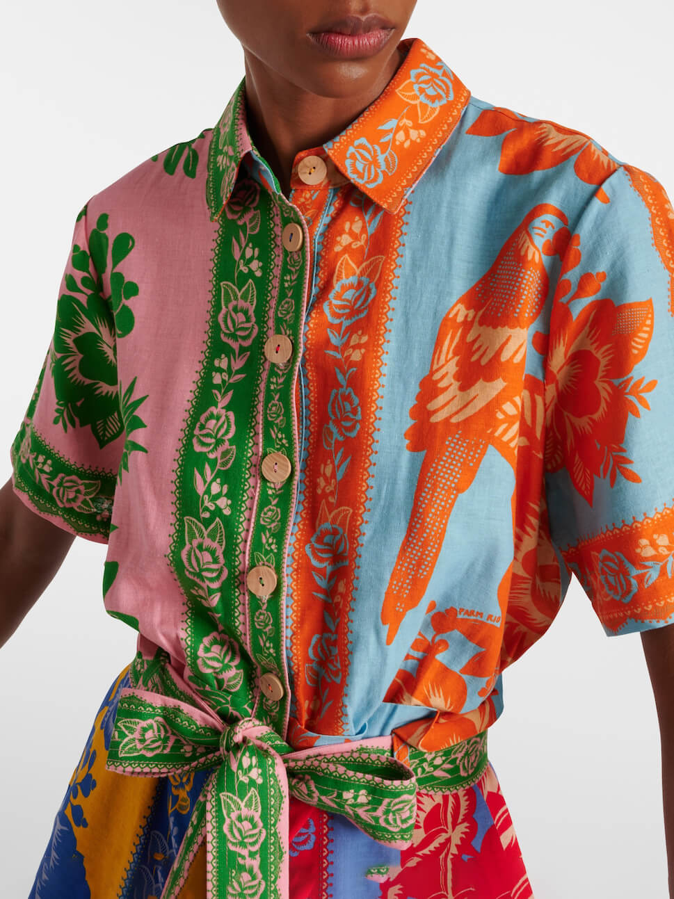 Unieke vintage bloemenprint jumpsuit met riem