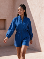 Aneesh Royal Blue Playsuit