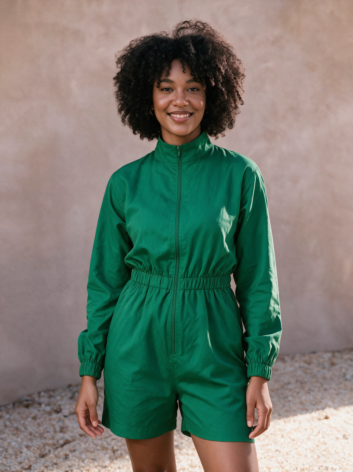 Aneesh Emerald Green Playsuit