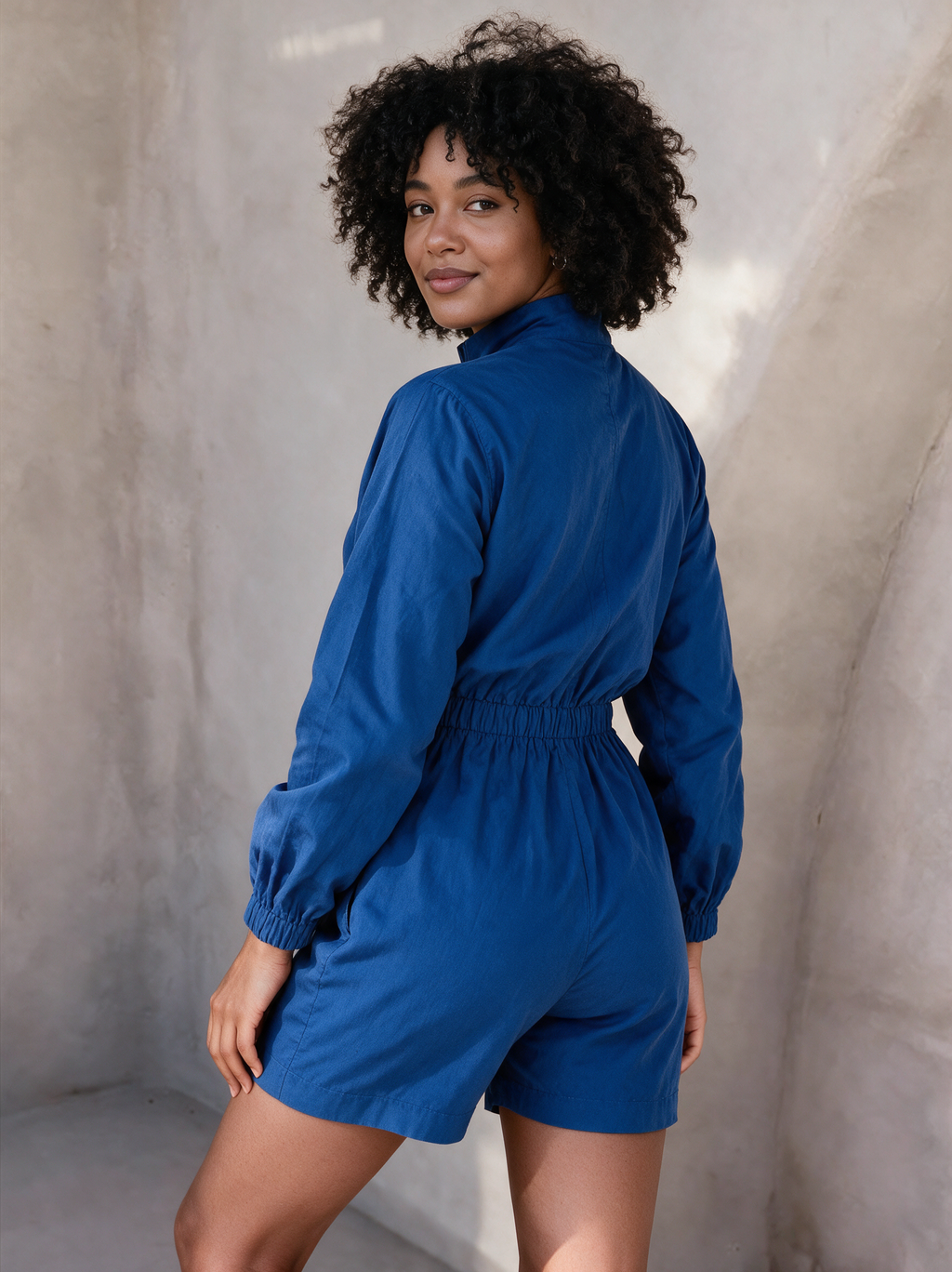 Aneesh Royal Blue Playsuit