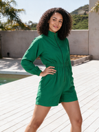 Aneesh Emerald Green Playsuit