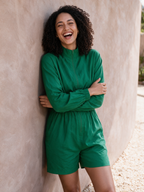 Aneesh Emerald Green Playsuit